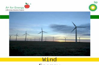 Wind Energy. Why Renewable Energy? o Clean, zero emissions o NOx, SO2, CO, CO2 o Air quality, water quality o Climate Change o Reduce fossil fuel dependence.