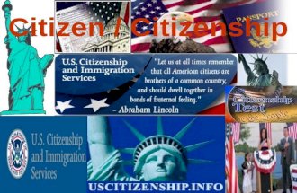 FMS Citizen / Citizenship FMS Colony / Colonization.