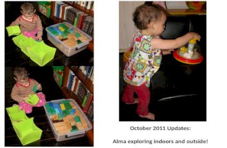 October 2011 Updates: Alma exploring indoors and outside!
