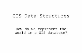 GIS Data Structures How do we represent the world in a GIS database?