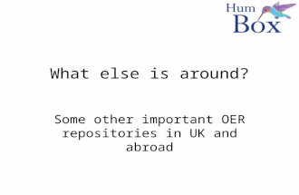 What else is around? Some other important OER repositories in UK and abroad.