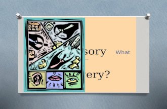 Sensory Imagery? What is…. Words that tell..Sight O what would you see ? O what would it look like? Examples: old, frail, sunny, shy, hysterical, healthy,