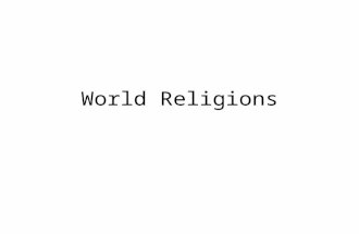 World Religions. Culture Define Religion Different Definitions of Religion William James: "the belief that there is an unseen order, and that our supreme.