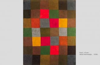 Paul Klee: Nova harmonija, 1936.. 6 5 4 3 2 1 1 2 3 4 5 6.