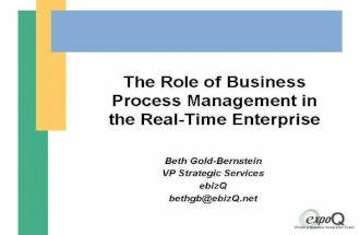 January 2003 The role of BPM in the Real-Time Enterprise 30 th January, 2003 Lee White, President & COO CommerceQuest Ken Morris, CEO.