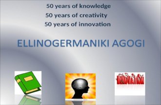 50 years of innovation 50 years of knowledge 50 years of creativity.