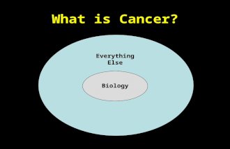 Everything Else What is Cancer? Biology. Part 1: Biology.
