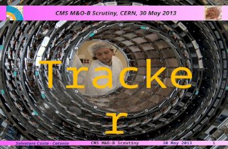 30 May 2013CMS M&O-B Scrutiny1 Salvatore Costa - Catania CMS M&O-B Scrutiny, CERN, 30 May 2013 Tracker.