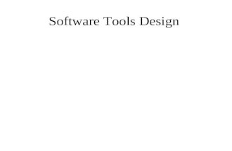 Software Tools Design. Architecture – the design and and specification of overall system structure Classical architecture –Design Representations plan,