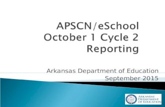 Arkansas Department of Education September 2015.  Required Annual Report  Lists district’s enrollment with categorical breakdowns (Free, Reduced, Paid)