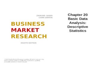 Chapter 20 Basic Data Analysis: Descriptive Statistics © 2010 South-Western/Cengage Learning. All rights reserved. May not be scanned, copied or duplicated,