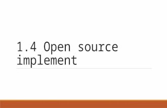 1.4 Open source implement. Open source implement Open vs. Closed Software Architecture in Linux Systems Linux Kernel Clients and Daemon Servers Interface.