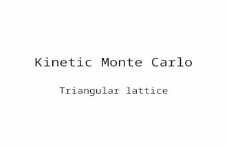 Kinetic Monte Carlo Triangular lattice. Diffusion Thermodynamic factor Self Diffusion Coefficient.