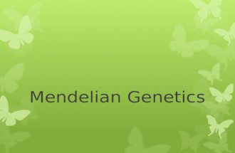 Mendelian Genetics. Figure 14.1 Figure 14.3-1 P Generation EXPERIMENT (true-breeding parents) Purple flowers White flowers.