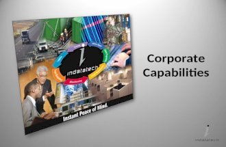Corporate Capabilities. Indatatech|2014| Confidential and Proprietary Indatatech: Corporate Profile Industry leader in supply chain services that offer.