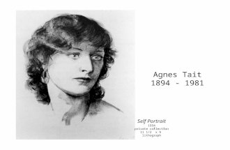 Agnes Tait 1894 - 1981 Self Portrait 1934 private collection 11 1/2” x 9” lithograph.