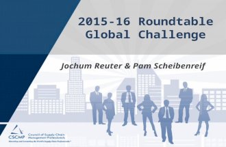 2015-16 Roundtable Global Challenge Jochum Reuter & Pam Scheibenreif.