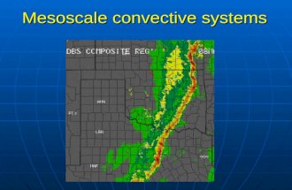 Mesoscale convective systems. Review of last lecture 1.3 stages of supercell tornado formation. 1.Tornado outbreak (number>6) 2.Tornado damage: Enhanced.