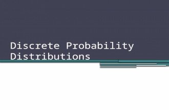 Discrete Probability Distributions. Discrete vs. Continuous Discrete ▫A random variable (RV) that can take only certain values along an interval:  Cars.
