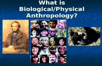 What is Biological/Physical Anthropology? What is Anthropology? Scientific study of the origin, behavior, physical variation, and cultural development.