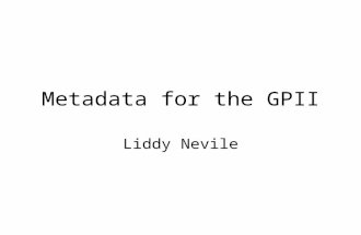 Metadata for the GPII Liddy Nevile. DRD metadata.