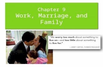 Chapter 9 Work, Marriage, and Family. Chapter Sections 9-1 Effects of Employment on Spouses 9-2 Effects of Employment on Children 9-3 Balancing Work and.