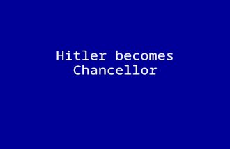 Hitler becomes Chancellor. The short version - Economic Crisis 3rd October 1929- Stresemann died. This left Germany weak without one of its most able.