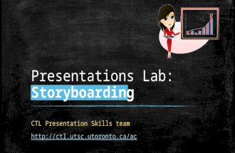 Presentations Lab: Storyboarding CTL Presentation Skills team .
