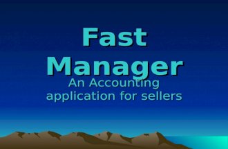 Fast Manager An Accounting application for sellers.