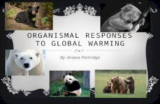 ORGANISMAL RESPONSES TO GLOBAL WARMING By: Ariana Partridge.