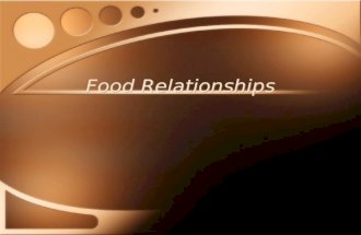 Food Relationships. Food web describes the eating relationships between species within an ecosystem or a particular living place.ecosystem Many types.