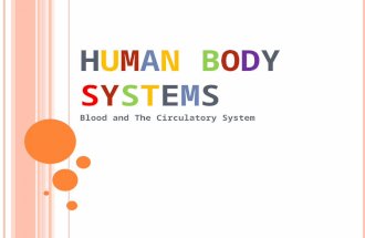 HUMAN BODYSYSTEMSHUMAN BODYSYSTEMS Blood and The Circulatory System.