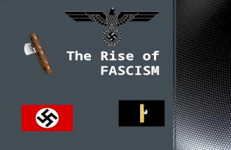 The Rise of F ASCISM.  After World War I, millions of people lost faith in democratic government and instead turned to an extreme system of government.