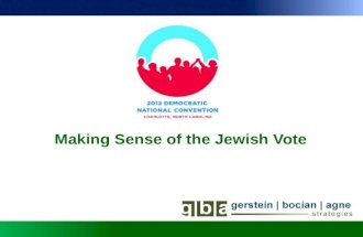 Making Sense of the Jewish VoteMaking Sense of the Jewish Vote.