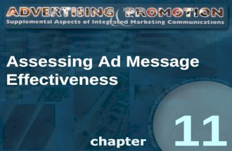 Assessing Ad Message Effectiveness 11. Advertising Research Message Research Media Research 2.
