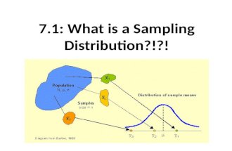 7.1: What is a Sampling Distribution?!?!. Section 7.1 What Is a Sampling Distribution? After this section, you should be able to… DISTINGUISH between.