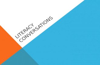 LITERACY CONVERSATIONS. TAKE A CLOSER LOOK AT RUNNING RECORDS What insights do you have into the reader’s strengths and needs? What happens after.