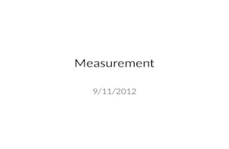 Measurement 9/11/2012. Readings Chapter 3 Proposing Explanations, Framing Hypotheses, and Making Comparisons (Pollock) (pp.48-58) Chapter 1 Introduction.