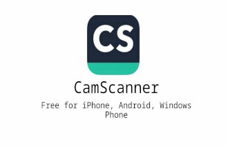 CamScanner Free for iPhone, Android, Windows Phone.