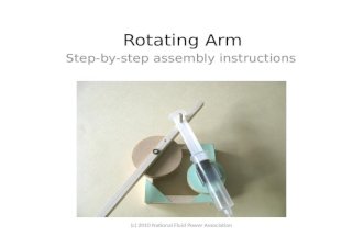 Rotating Arm Step-by-step assembly instructions (c) 2010 National Fluid Power Association.