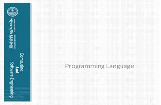 Programming Language 1. Programming language A programming language is a machine-readable artificial language designed to express computations that can.