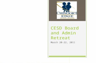 CESD Board and Admin Retreat March 20-22, 2011. FIND YOUR TEAM & TABLE:  Look at the icon on the left hand side of your nametag  your name is also on.
