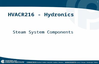 1 HVACR216 - Hydronics Steam System Components. 2 Air vents or vacuum breaks Allows the system to self purge Lets air into the system on shut down Mounted.