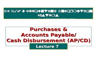 IS 530 : Accounting Information Systems dn58412/IS530/IS530_F15.htm Purchases & Accounts Payable/ Cash Disbursement (AP/CD) Lecture.
