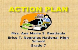Mrs. Ana Marie S. Beatisula Erico T. Nograles National High School Grade 7.