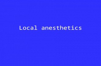 Local anesthetics. Objectives Recall how an action potential is generated and propagated Classify local anesthtics Describe the machanism of action, pharmacokinetics.