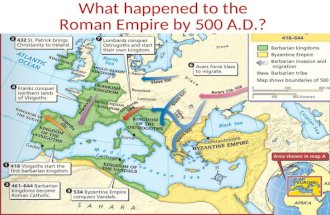 What happened to the Roman Empire by 500 A.D.?. The Fall of the Roman Empire After the Pax Romana, the Roman Empire entered an era of decline The Roman.