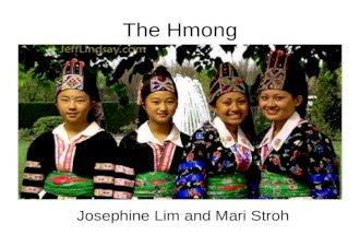 The Hmong Josephine Lim and Mari Stroh. The Beginning creation story –4 gods –flood –barrel –egg.
