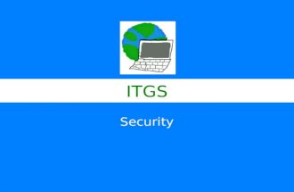 ITGS Security. Security Authentication Computer security –The process of protecting hardware, software and data from unauthorized access, while allowing.