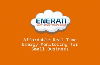 Affordable Real Time Energy Monitoring for Small Business.